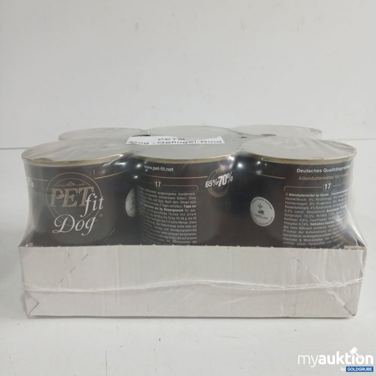 Artikel Nr. 973815: PET fit Dog Geflügel-Rind 6x410g