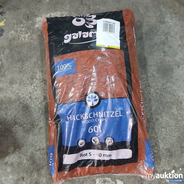 Artikel Nr. 478816: galax Hackschnitzel Wood Chips 60l Rot 
5-60mm Verpackung beschädigt