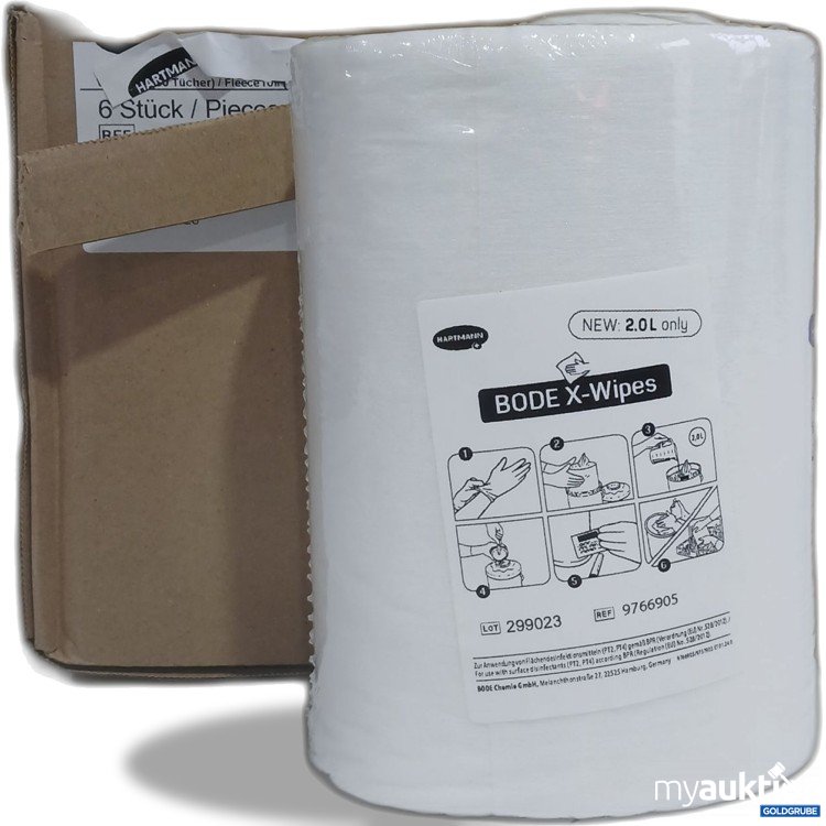 Artikel Nr. 899816 Artikel Nr. 899816: Hartmann Bode-X Wipes 6Rollen