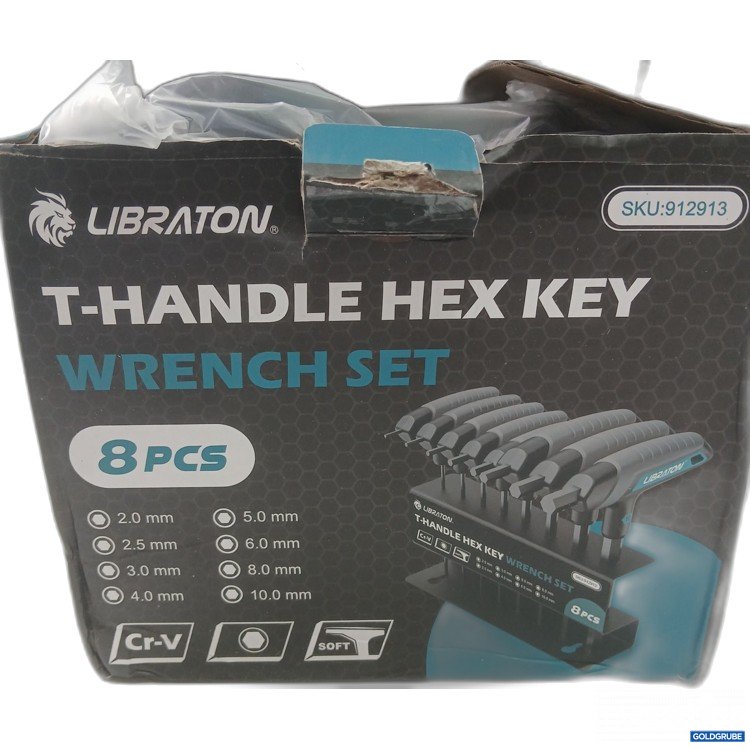 Artikel Nr. 970816: Libraton T-Handle Hex Key Wrench set 8Stk