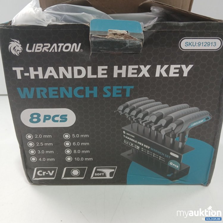 Artikel Nr. 970816: Libraton T-Handle Hex Key Wrench set 8Stk