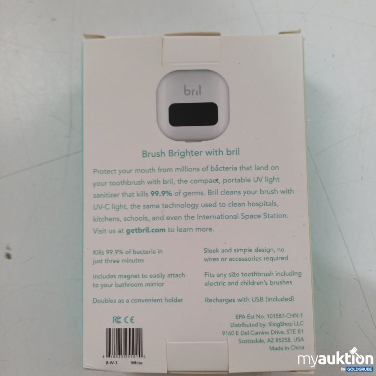 Artikel Nr. 989816: Bril UV Toothbrush Sterilizer