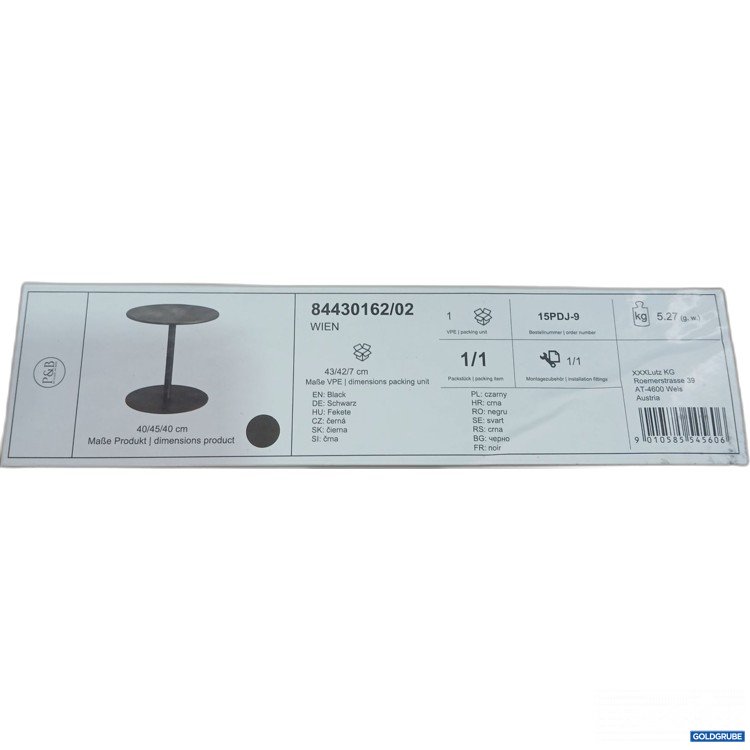 Artikel Nr. 970817: XXXLutz P&B Kleiner Tisch 40/45/40cm Schwarz 1/1 84430162/02