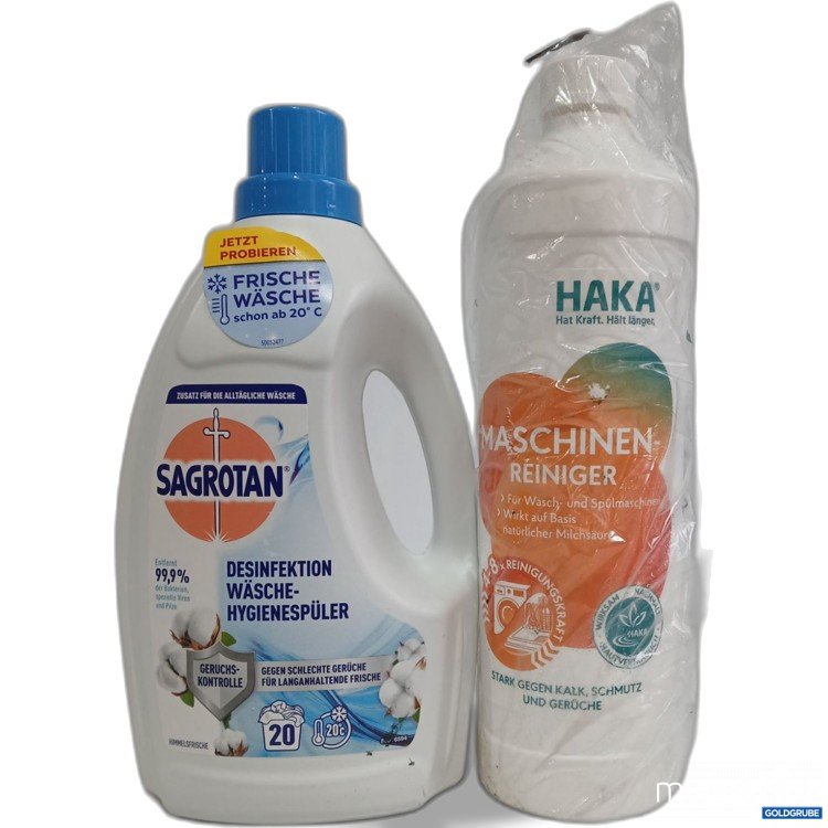 Artikel Nr. 990817 Artikel Nr. 990817: SAGROTAN Desinfektions Waschmittel 1,5l + Haka Maschinenreiniger
