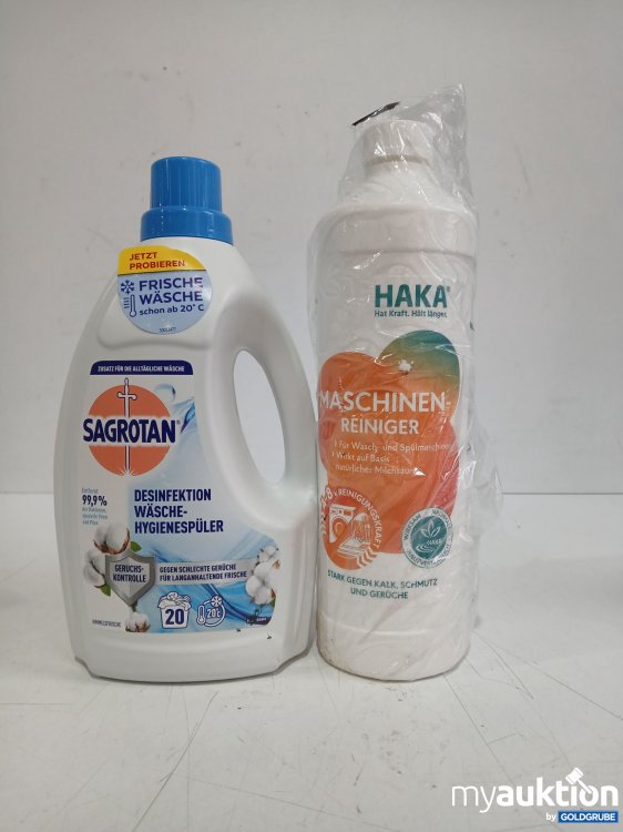 Artikel Nr. 990817 Artikel Nr. 990817: SAGROTAN Desinfektions Waschmittel 1,5l + Haka Maschinenreiniger