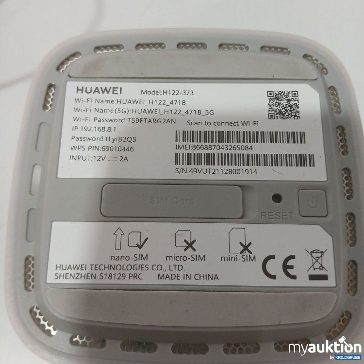 Artikel Nr. 995817: Huawei 5G CPE Pro 2 Model H122-373 Router