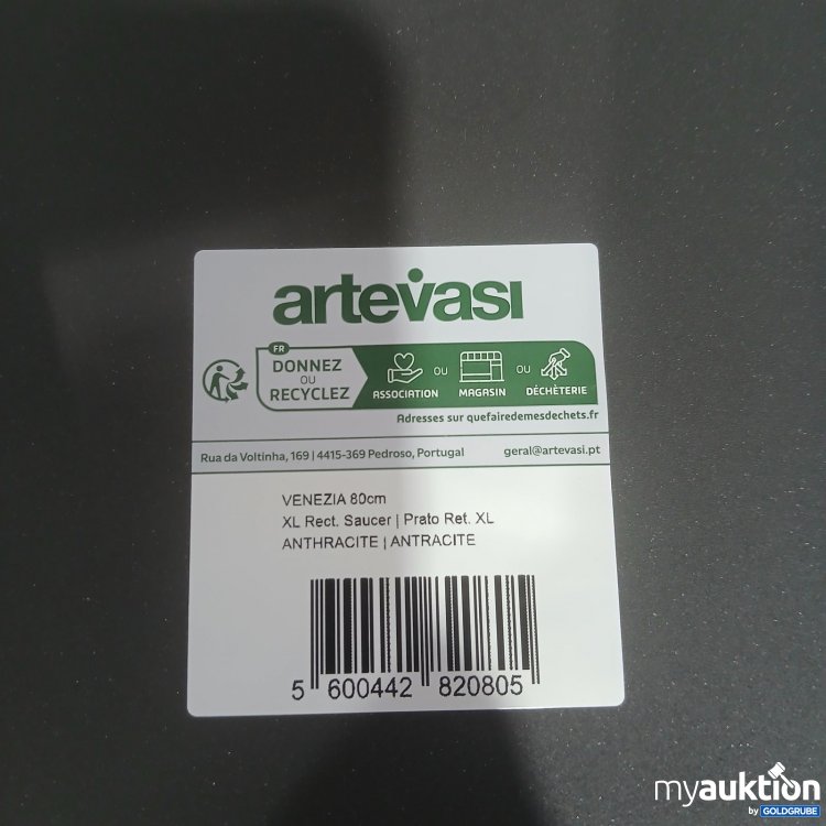 Artikel Nr. 464818 Artikel Nr. 464818: artevasi Venezia XL rechteckige Untersetzer 80cm Anthrazit