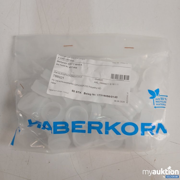 Artikel Nr. 466818 Artikel Nr. 466818: Haberkorn Verschlussstopfen GPN300F233 Polyethy HD natur 50stk
