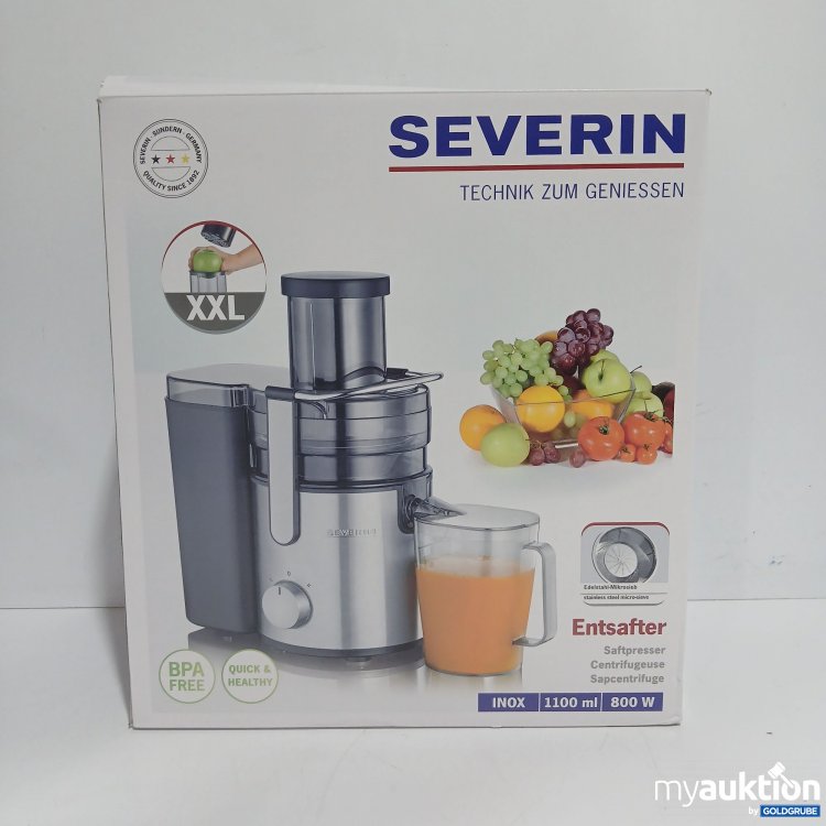 Artikel Nr. 904818: Severin Entsafter Inox 1100ml 800W 