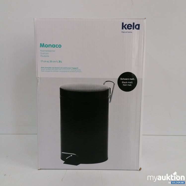 Artikel Nr. 399819 Artikel Nr. 399819: Kela Monaco Kosmetikeimer 17 cm, 3L schwarz matt