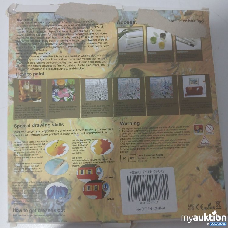 Artikel Nr. 911819: Malen nach Zahlen
