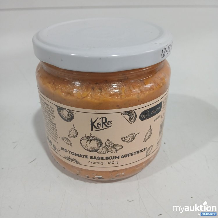 Artikel Nr. 977819 Artikel Nr. 977819: KoRo Bio Tomate Basilikum Aufstrich cremig 380g