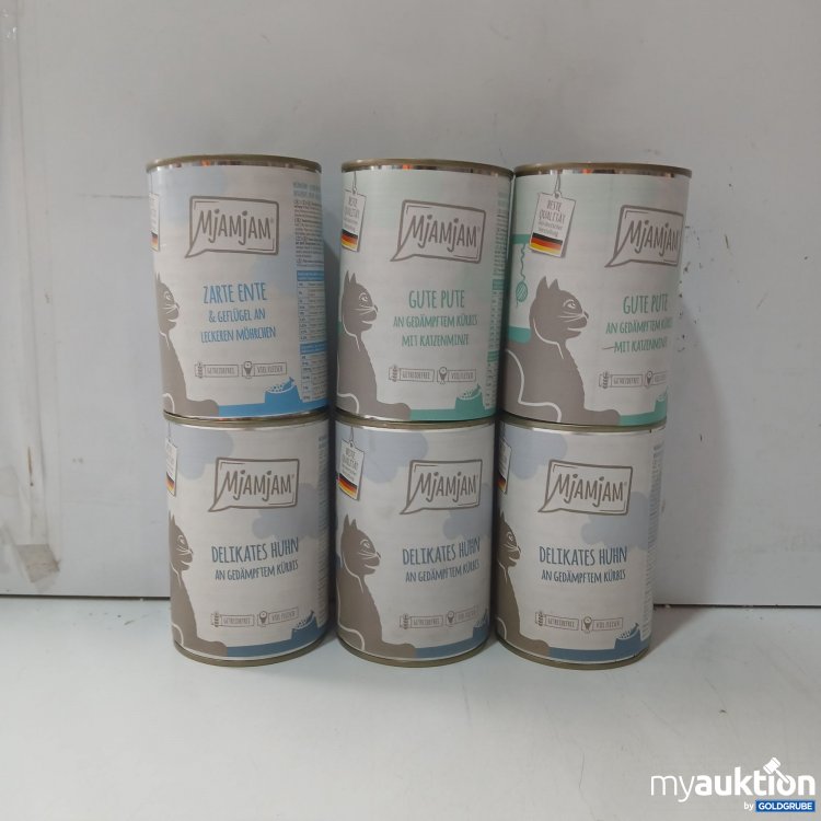 Artikel Nr. 983819: Mjamjam Katzenfutter divere Sorten 6×400g