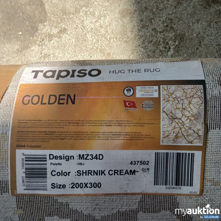 Artikel Nr. 439820: Tapiso Golden Teppich 200x300cm MZ34D