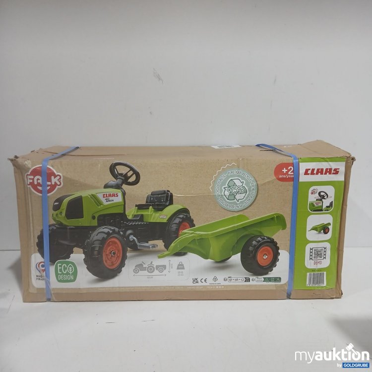 Artikel Nr. 464820 Artikel Nr. 464820: Falk Kindertraktor Claas Arion 410 mit Anhänger grün 2040A