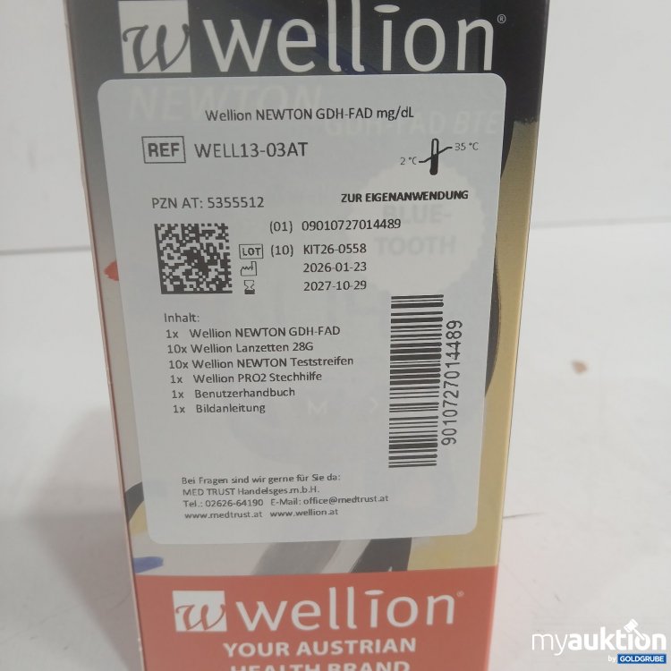 Artikel Nr. 468820 Artikel Nr. 468820: Wellion Newton GDH-FAD Blutzuckermessgerät WELL13-03AT