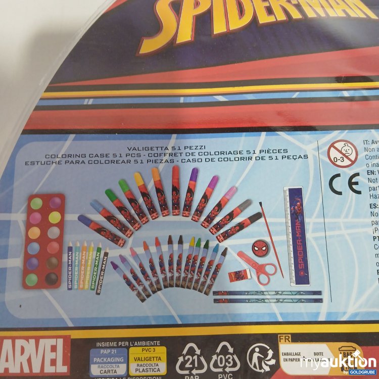 Artikel Nr. 867820 Artikel Nr. 867820: Marvel Spider Man Coloring Case 51Pcs.