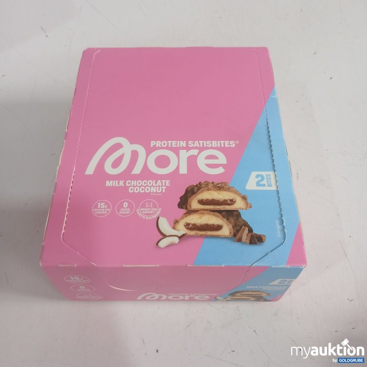 Artikel Nr. 986820 Artikel Nr. 986820: More Protein Satisbites milk chocolate Coconut 12x50g