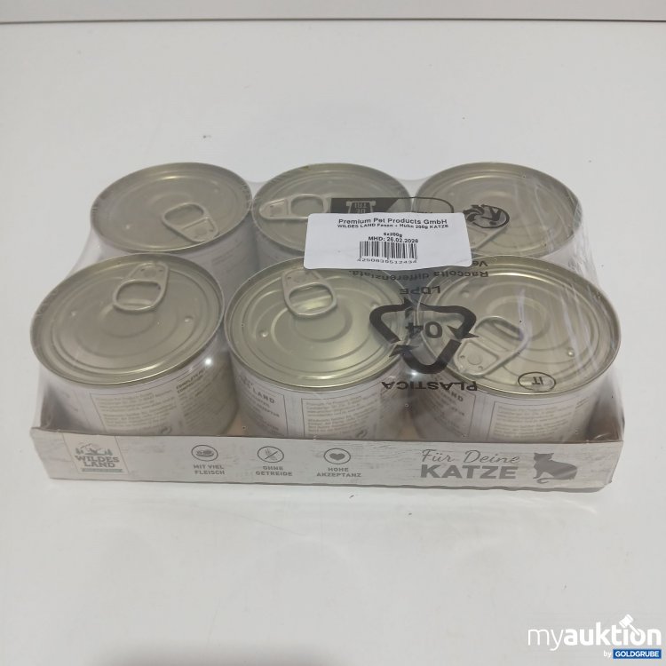 Artikel Nr. 834821: Wildes Land Fasan+Huhn Katze 6x200g