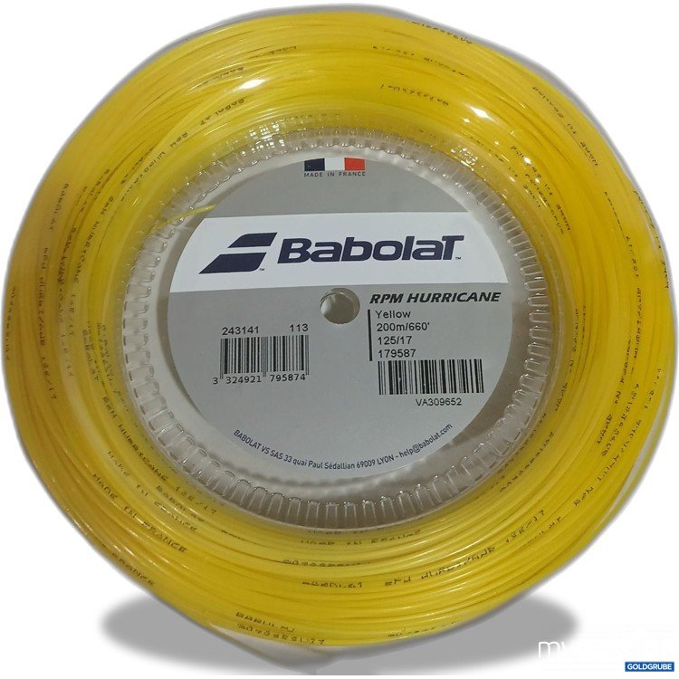Artikel Nr. 891821: Babolar RPM Hurricane Yellow 200m 125/17 