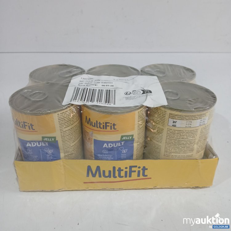 Artikel Nr. 956821: MultiFit Katzenfutter Adult Jelly Lachs 6x405g 
