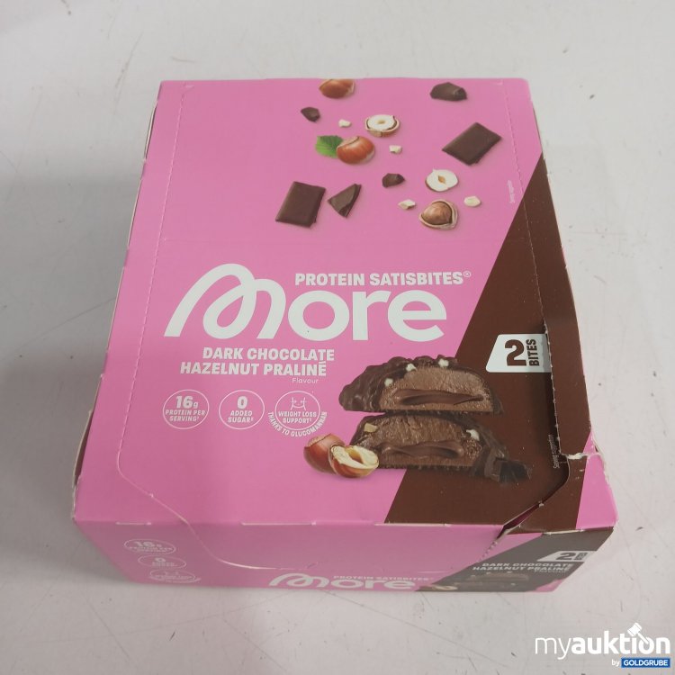 Artikel Nr. 986821: More Protein Satisbites Dark chocolate Hazelnut Praline 12x50g 
