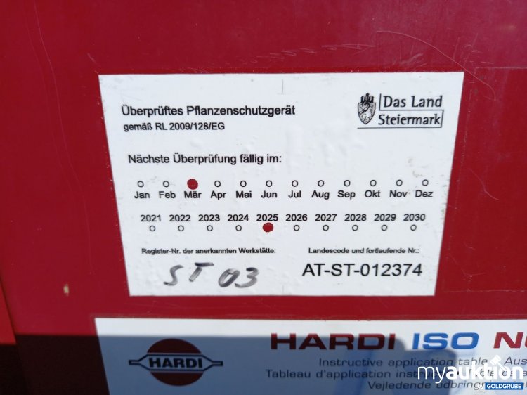 Artikel Nr. 338822: Hardi MASTER 1500