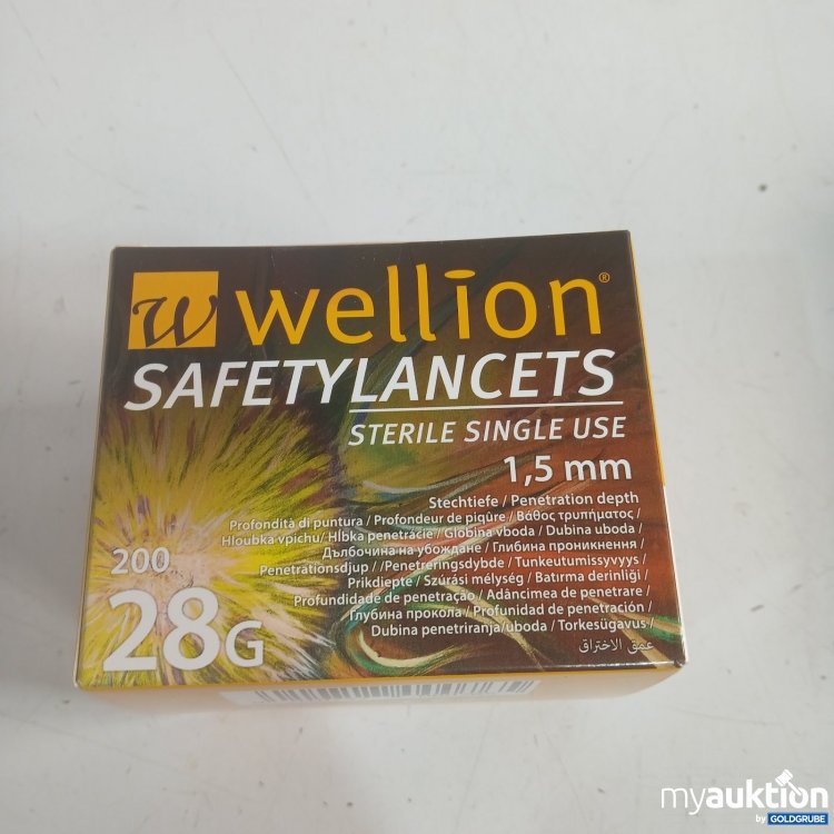 Artikel Nr. 468822 Artikel Nr. 468822: wellion Safety Lancets Sterile single use 1,5mm 28G 200Stk