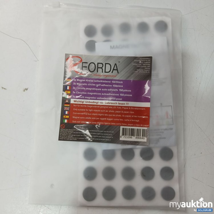 Artikel Nr. 929822 Artikel Nr. 929822: FORDA Magnet Kreise selbstklebend 150 Stück