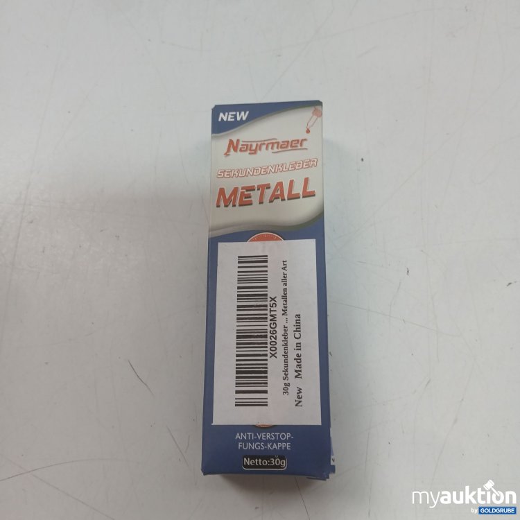 Artikel Nr. 938822 Artikel Nr. 938822: Nayrmaer Sekundenkleber Metall Anti Verstopfungs Kappe 30g