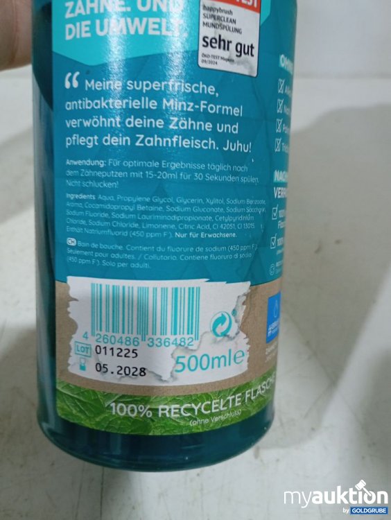 Artikel Nr. 980822: happybrush Super Clean Mundspülung 500ml