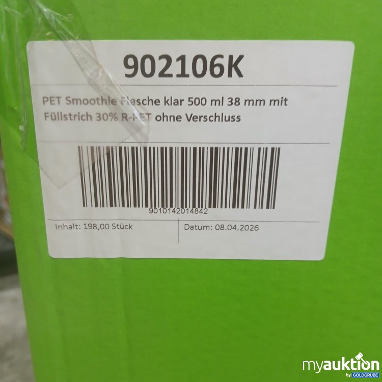 Artikel Nr. 464823: Packari PET Smoothie Flasche klar 500 ml mit Füllstrich ohne Verschluss 198Stk