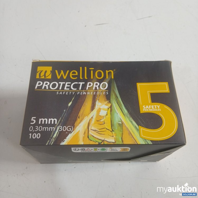 Artikel Nr. 468823 Artikel Nr. 468823: wellion Protect Pro Safety Pen Needles 5 mm 0,30mm 30G 100Stk