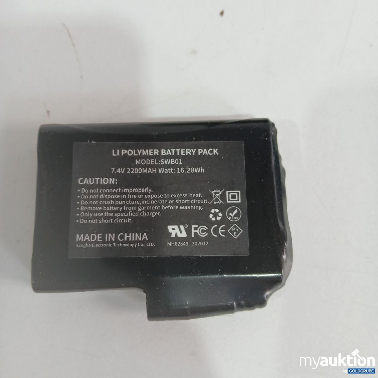 Artikel Nr. 846823 Artikel Nr. 846823: LI Polymer Battery Pack SWB01