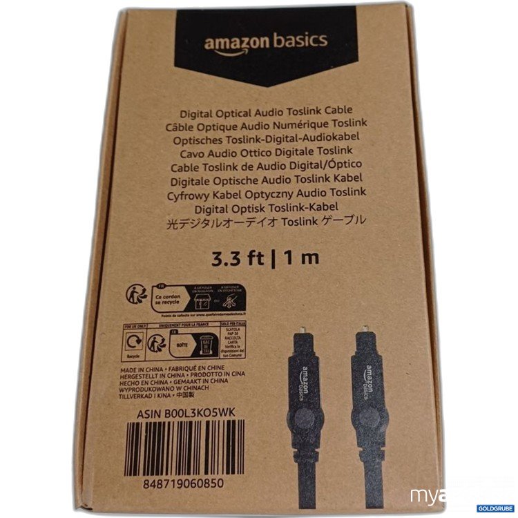 Artikel Nr. 921823: amazon basics Digital Optical Audio Toslink Cable 1 m