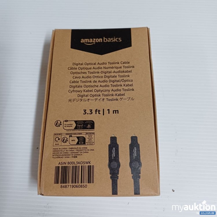 Artikel Nr. 921823: amazon basics Digital Optical Audio Toslink Cable 1 m