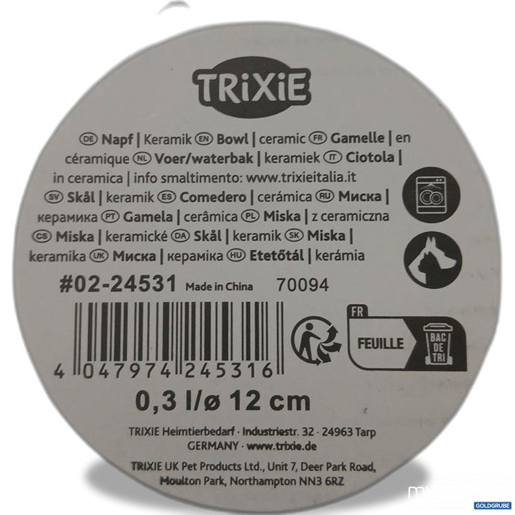 Artikel Nr. 930823 Artikel Nr. 930823: Trixie Napf Keramik Bowl 0.3 l