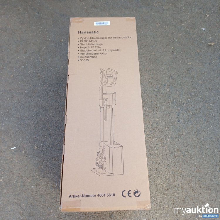 Artikel Nr. 960823: Hanseatic Zyklon Staubsauger mit Absaugstation 46615610 
