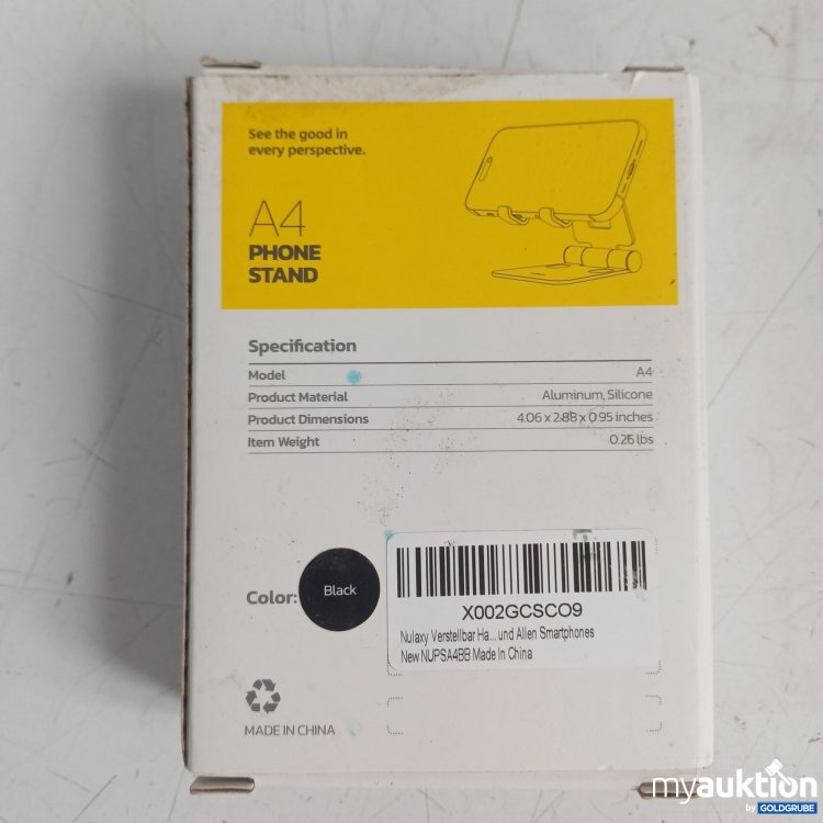 Artikel Nr. 987823 Artikel Nr. 987823: Nulaxy A4 Phone Stand, schwarz