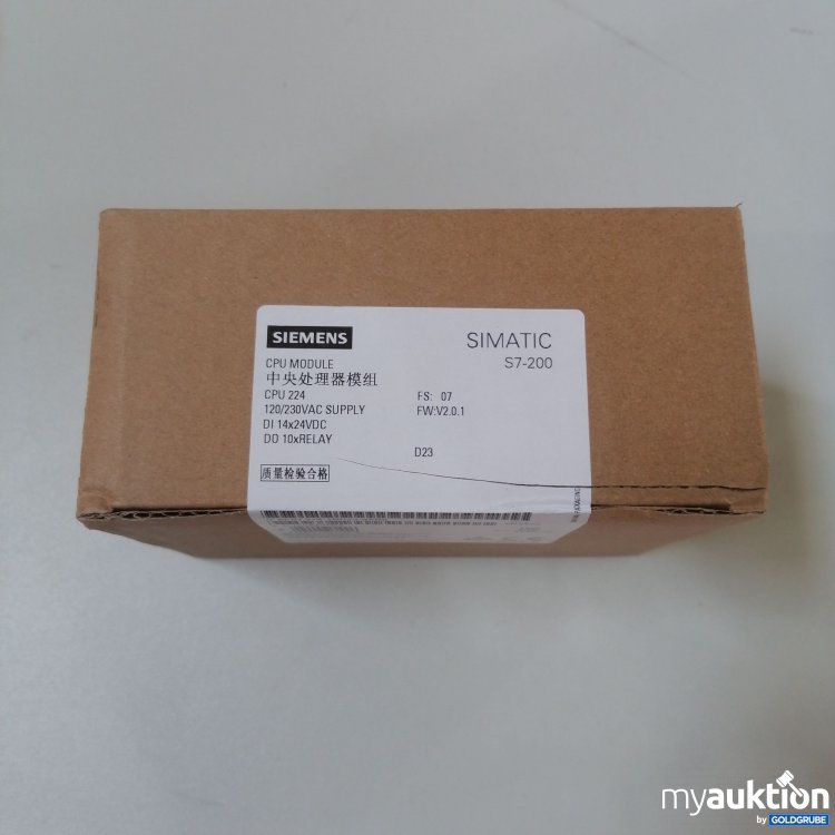 Artikel Nr. 763824 Artikel Nr. 763824: Siemens CPU Module S7-200