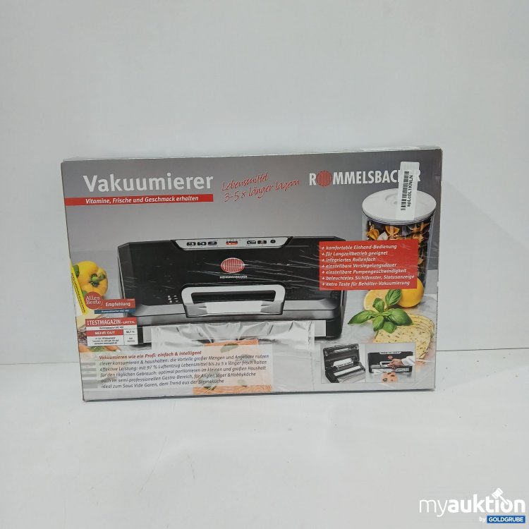 Artikel Nr. 805824 Artikel Nr. 805824: Rommelsbacher Vakuumierer VAC 485 schwarz/Silber