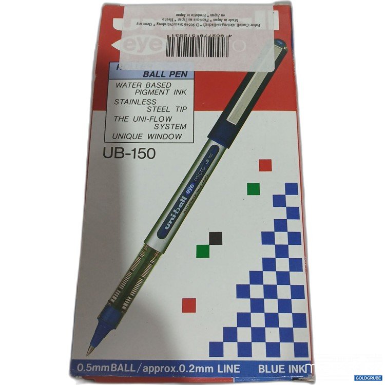 Artikel Nr. 878824: Uni-ball Roller Ball Pen UB-150 0,5mm Blue Ink 12Stk