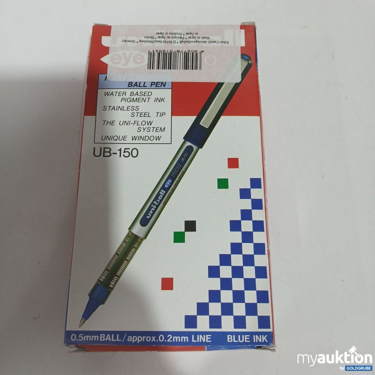 Artikel Nr. 878824: Uni-ball Roller Ball Pen UB-150 0,5mm Blue Ink 12Stk