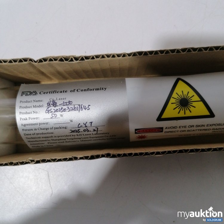 Artikel Nr. 898824: CO₂-Laserröhre J5-LT50 00347