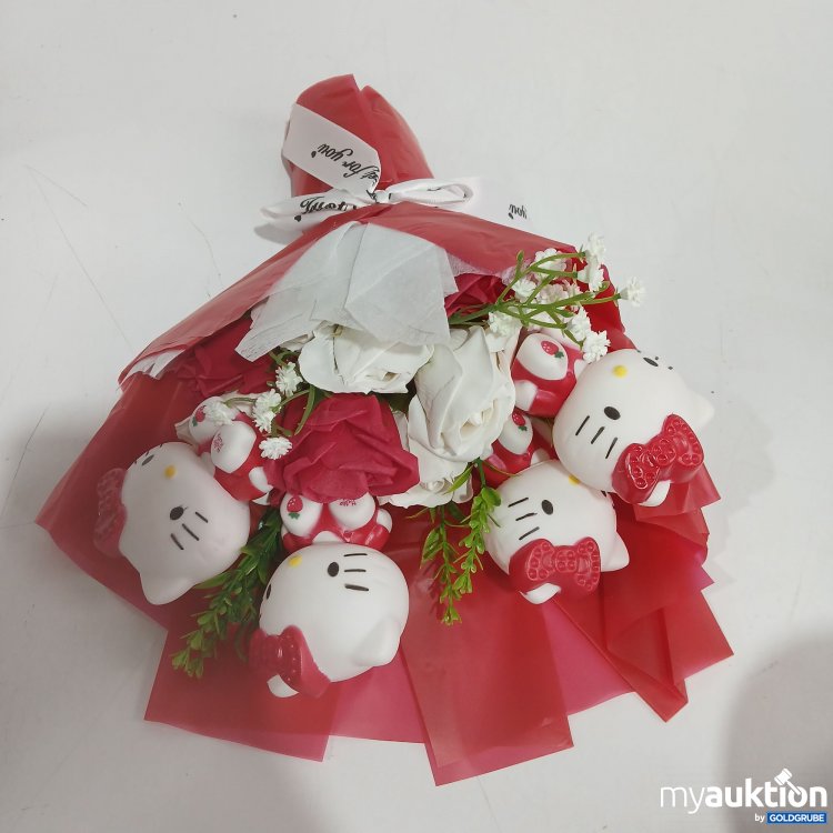 Artikel Nr. 962824: Kleiner Kunstblumenstrauß mit Hello Kitty 