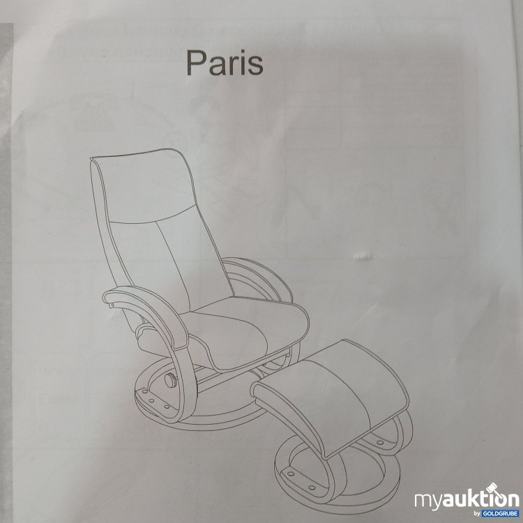 Artikel Nr. 976824 Artikel Nr. 976824: Sessel mit Fußablage "Paris", Braun Microfiber, Art.No. 97060625