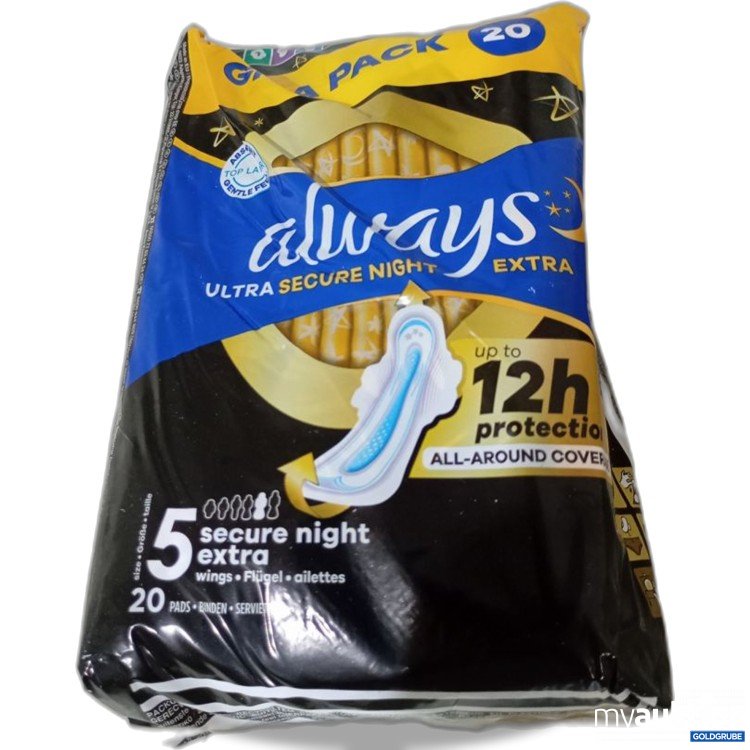 Artikel Nr. 980824 Artikel Nr. 980824: always Ultra Secure Night Extra 20 Pads