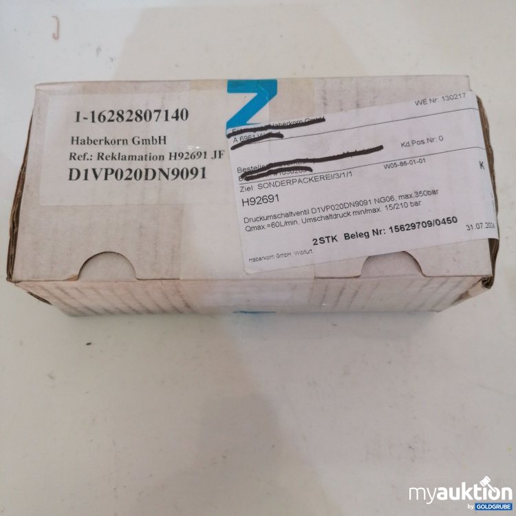 Artikel Nr. 380825 Artikel Nr. 380825: Druckumschaltventil D1VP020DN9091 NG06 Max 350bar