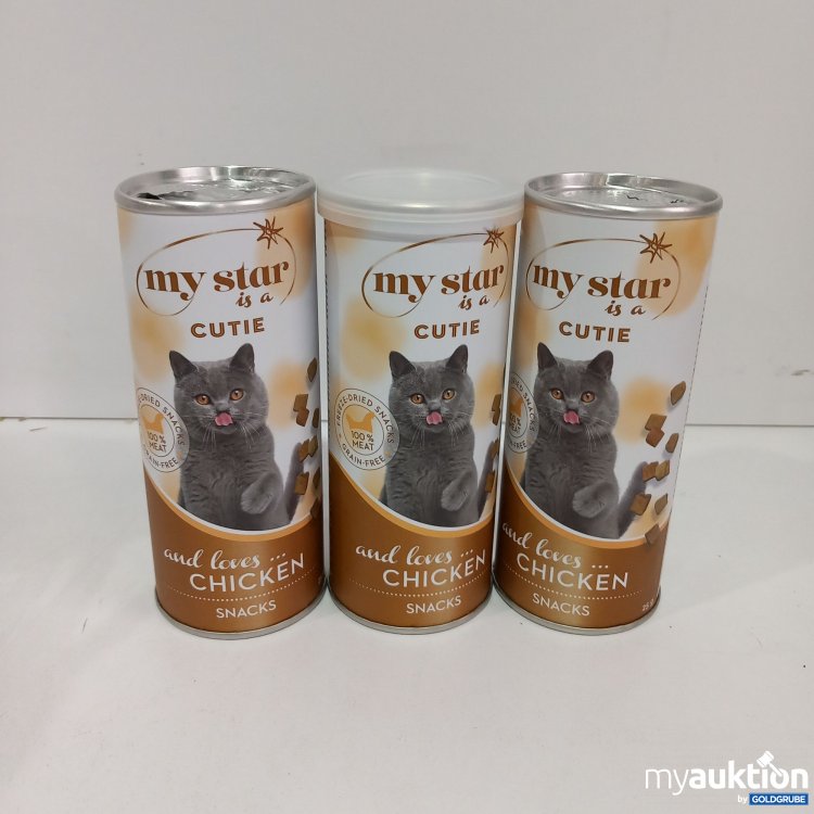 Artikel Nr. 825825 Artikel Nr. 825825: My Star is cutie Katzensnacks Chicken 3x25g