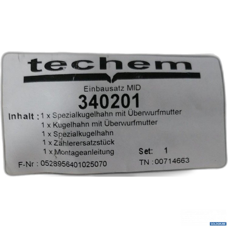 Artikel Nr. 890825: Techem Einbausatz MID 340201